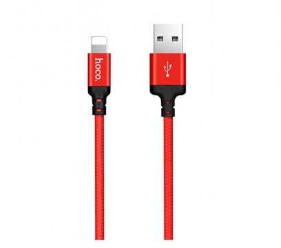 Дата-кабель Hoco X14 8pin красный (1m)
