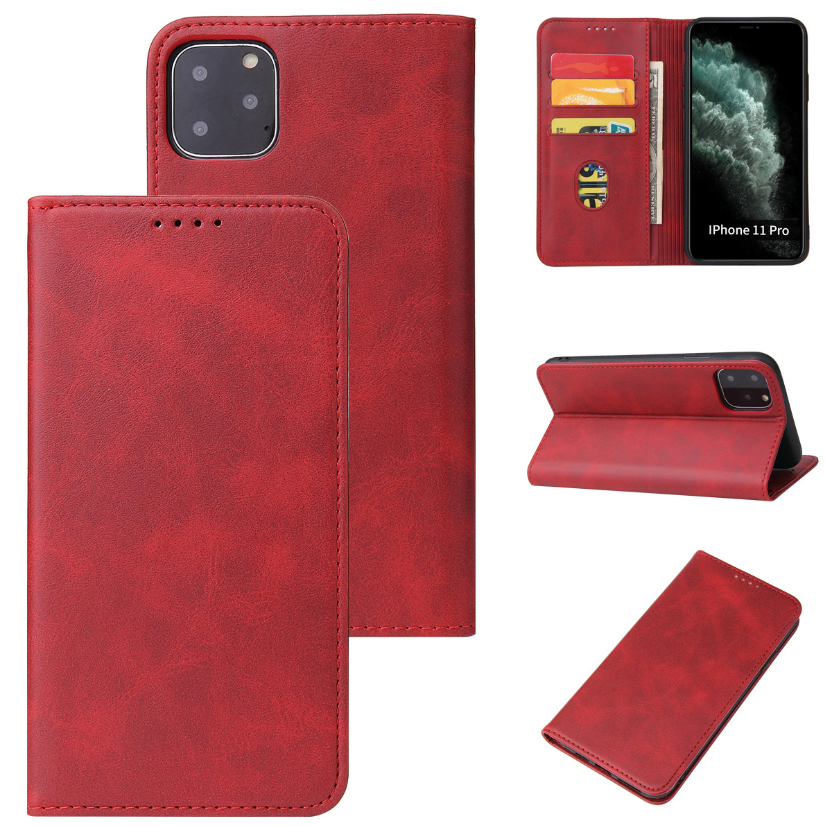 Чехол-книжка для iPhone 11 Pro Max With magnet бордовый