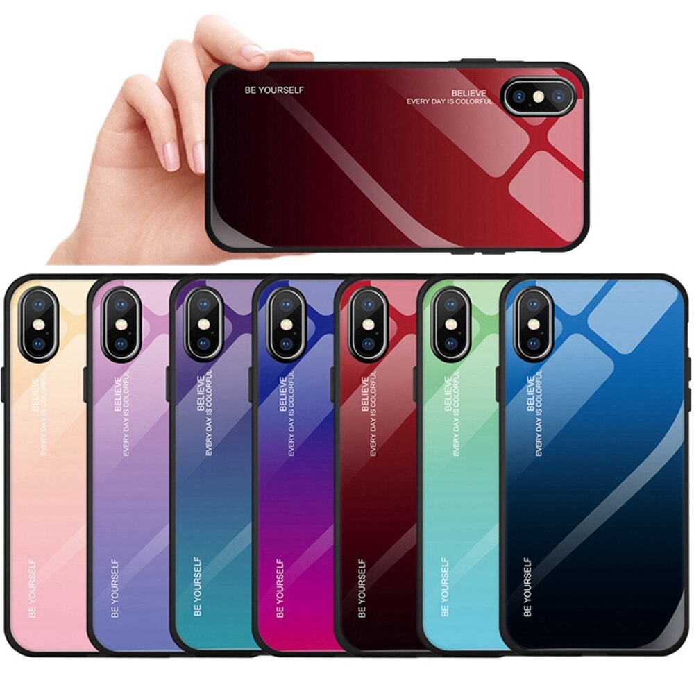Чехол-накладка для iPhone X/Xs Be Yourself Градиент