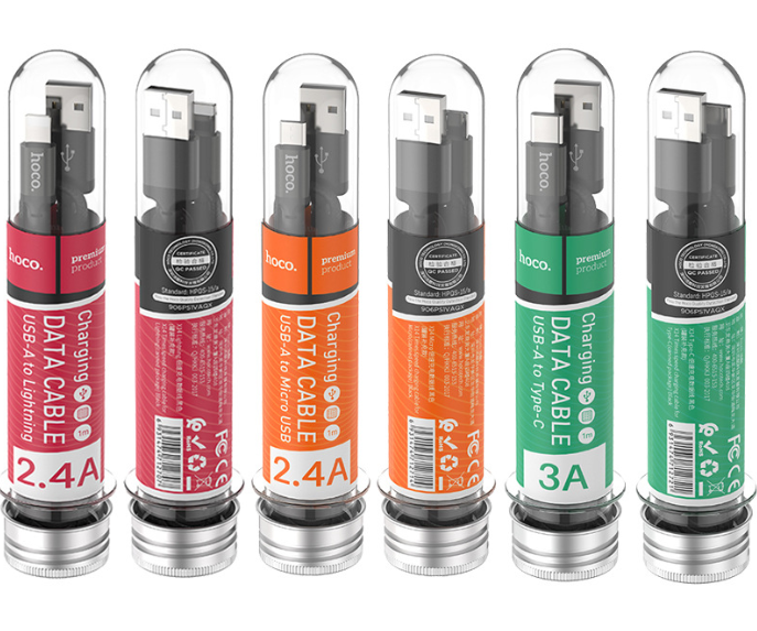 Дата-кабель Hoco MicroUSB X14 2.4A (баночная упаковка)