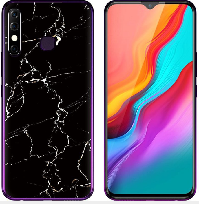 Чехол-накладка для Tecno Camon 12 Мраморный узор
