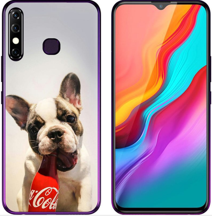 Чехол-накладка для Tecno Camon 12 Собака с колой