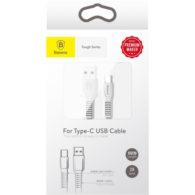 Кабель Baseus Tough Series Type-C белый