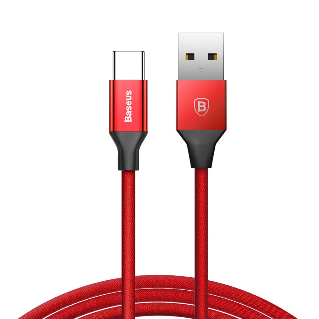 Дата-кабель Baseus Yiven Type-C - USB красный (3А, 1.2м)