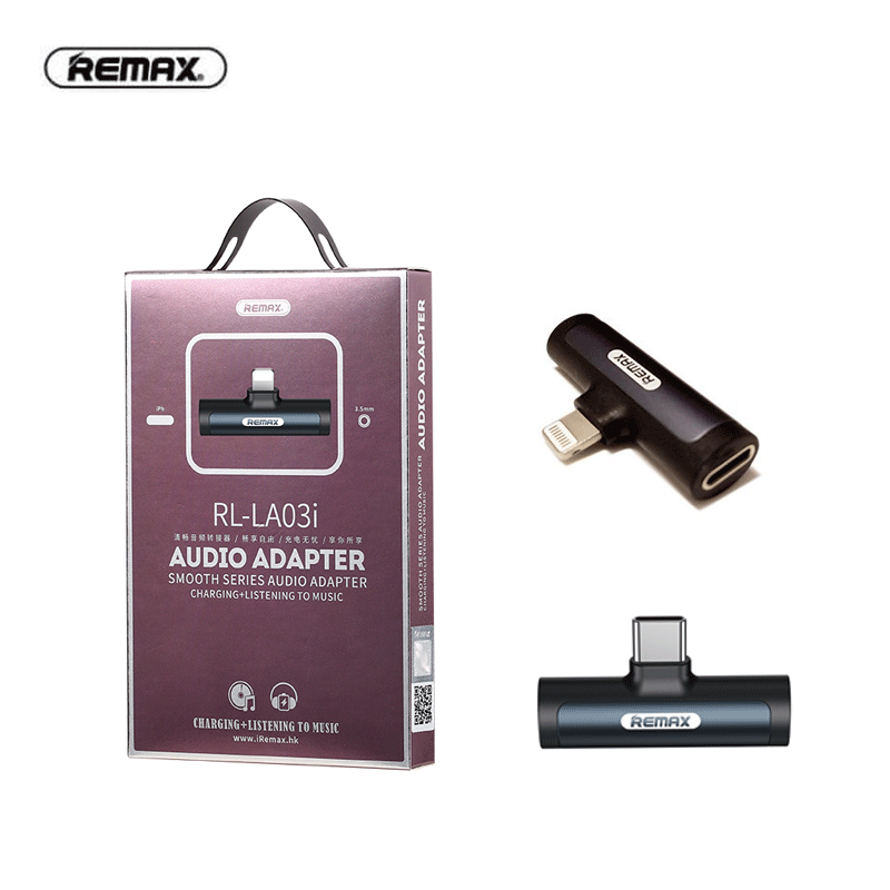 Переходник REMAX Smooth Series 3.5mm & Lightning Audio Adapter RL-LA03i