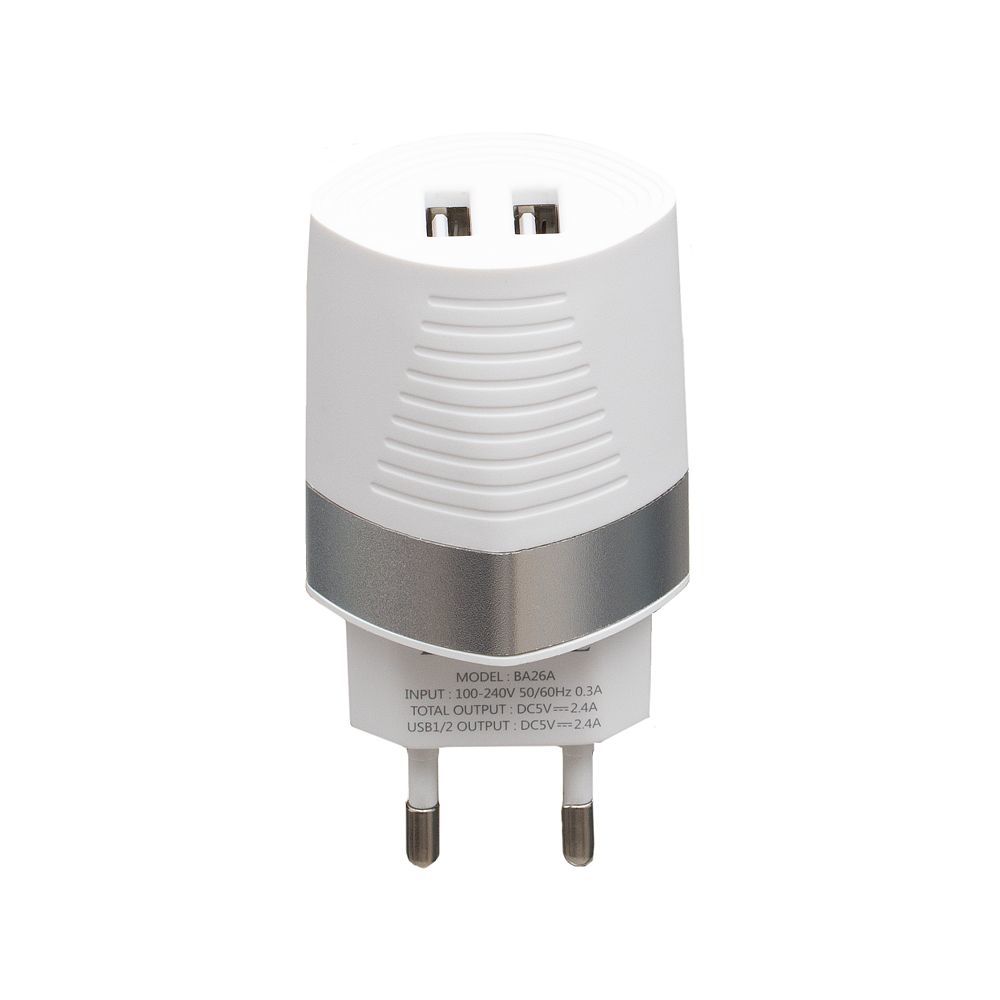 СЗУ Borofone BA26A 2USB 2.4А Белый