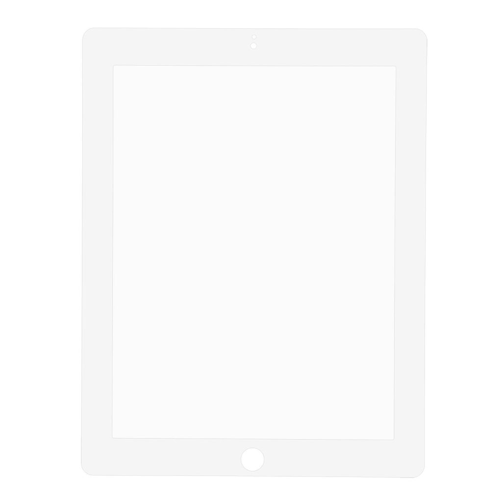 Защитное стекло Apple iPad 2/3/4 Белое (тех упак)