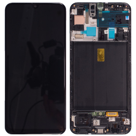 Модуль-дисплей Samsung Galaxy A50/A505F с рамкой черный orig