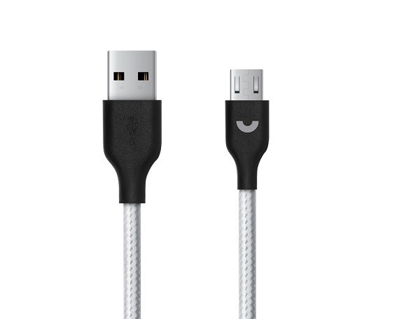 Кабель Prime Line microUSB нейлон серый, 1.2м, 2A