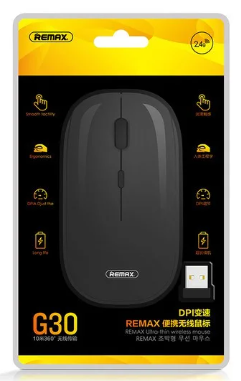 Беспроводная мышь Remax G30 черная