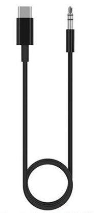 Кабель AUX Type-C - 3.5 1м черный