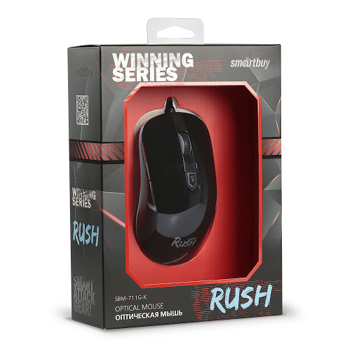 Оптическая мышь Smartbuy RUSH 711 (SBM-711G-K) черная