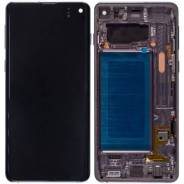 Модуль-дисплей Samsung Galaxy S10 (SM-G973F/SM-G973DS) черный с рамкой orig