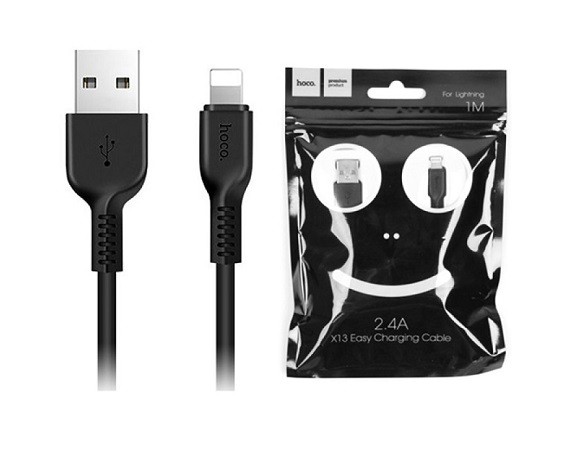 Кабель Hoco X13 Lightning 8pin Iphone черный 1м