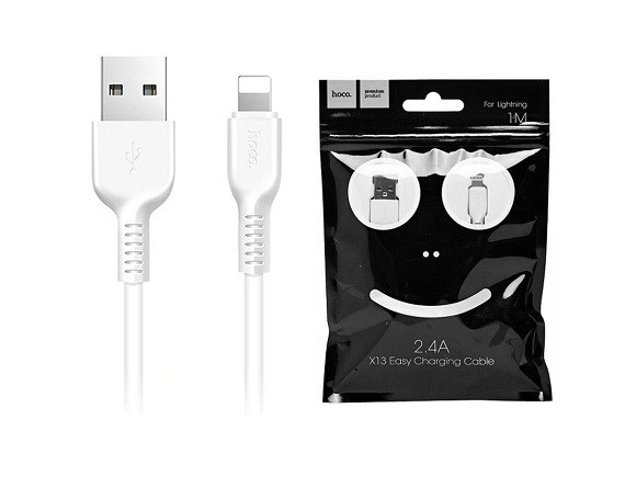 Кабель Hoco X13 Lightning 8pin Iphone белый 1м