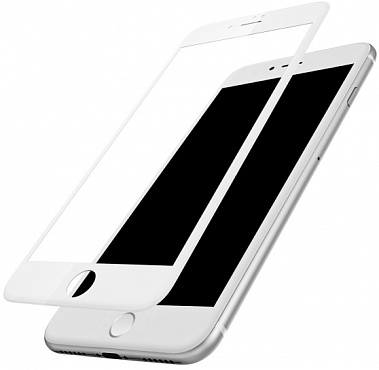 Защитное стекло для iPhone 6/6s/7/8/SE 2020 Крафт 3D белое
