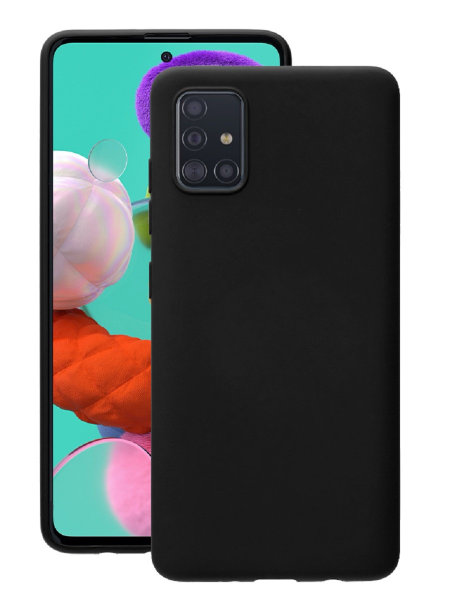 Чехол-накладка для Samsung A71 2020 (A715F) Силикон черный