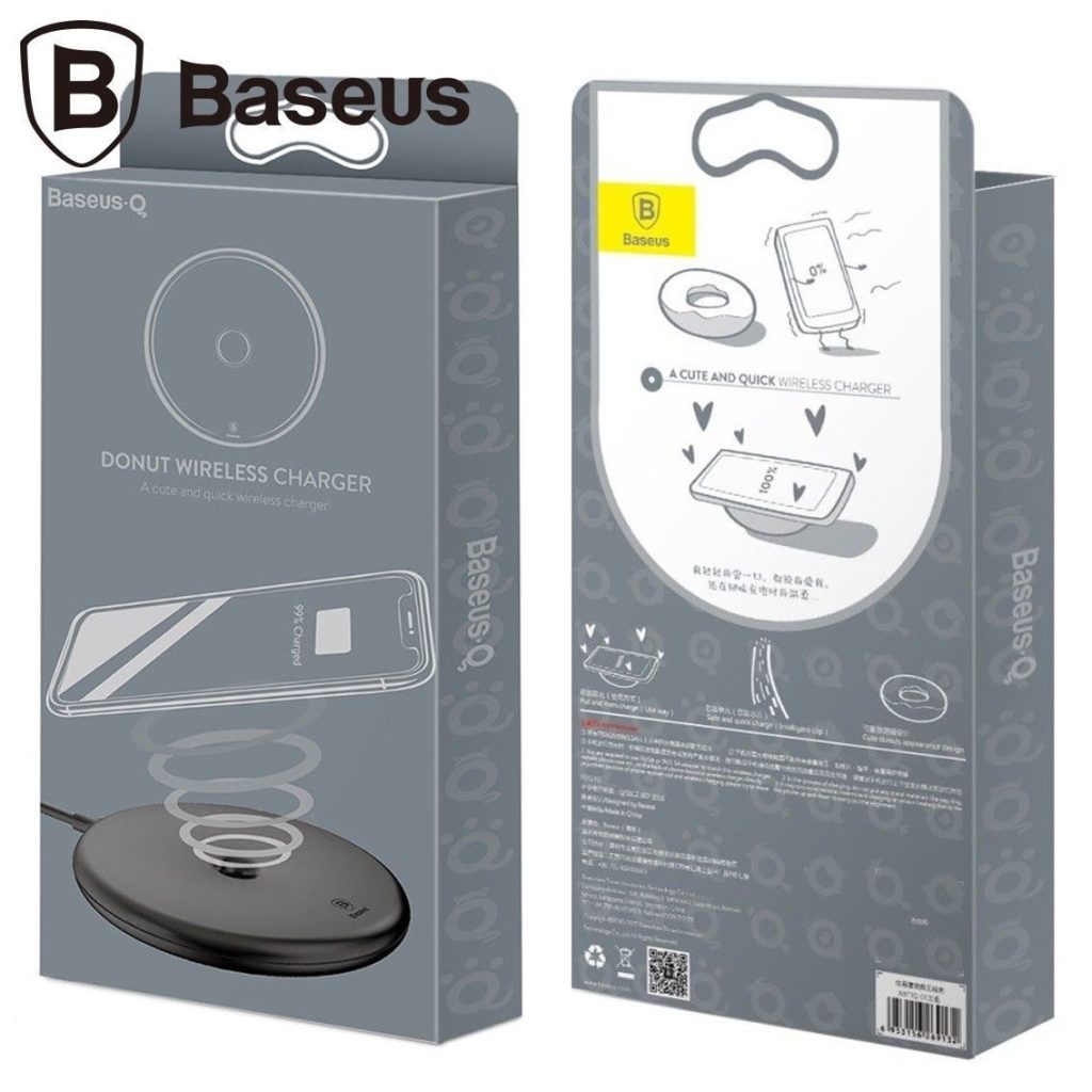 Беспроводное зарядное устройство Baseus Donut черный