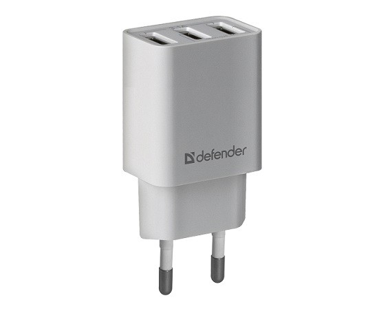 Сетевое ЗУ 1USB Defender UPA-21, 5V/2.1А, белый