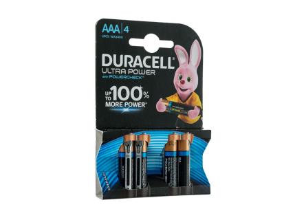 Элемент питания Duracell LR03-4BL Ultra Power