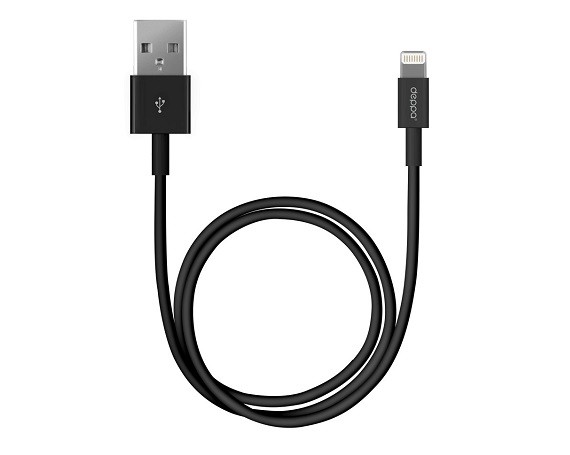 Кабель Deppa Lightning - USB черный, 1.2м