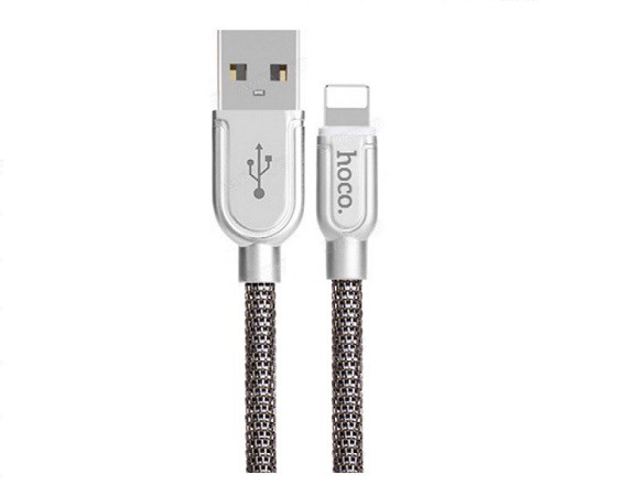 Кабель Hoco U15 Lightning 8pin Iphone серый