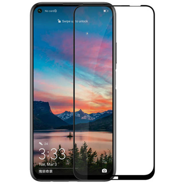 Защитное стекло для Huawei Nova 7i/Honor 9C черное