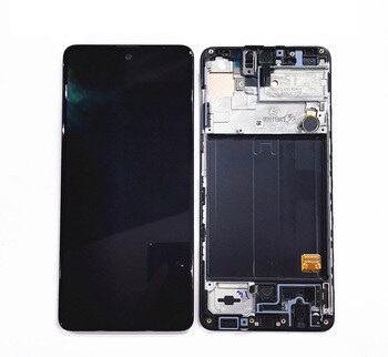 Модуль-дисплей Samsung Galaxy A51 SM-A515F черный с рамкой orig