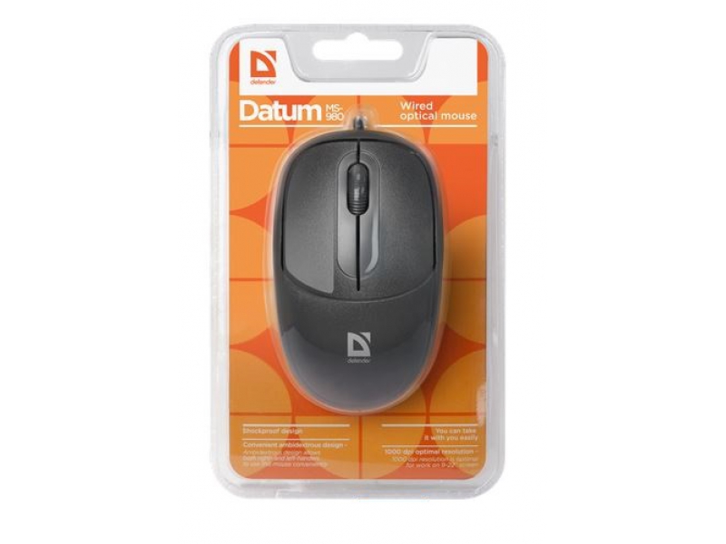 Оптическая мышь Defender Datum MS-980 черная