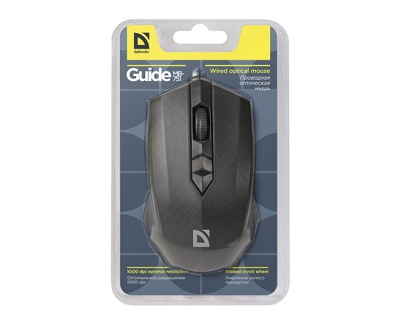 Оптическая мышь Defender Guide MB-751 черная