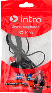 Наушники Intro RX-190R красные