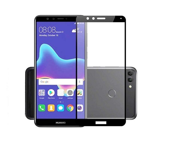 Защитное стекло для Huawei Y9 2018 Full черное