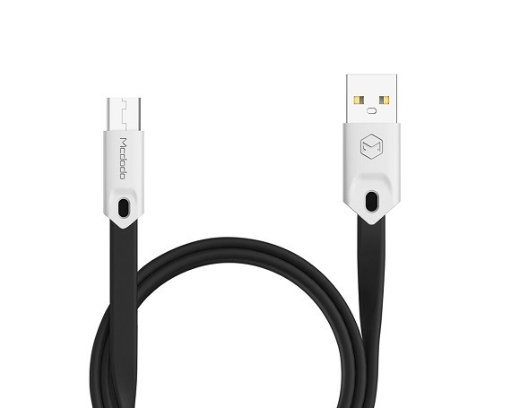 Дата-кабель McDodo CA-0834 microUSB - USB 2.4A черный 0.25м