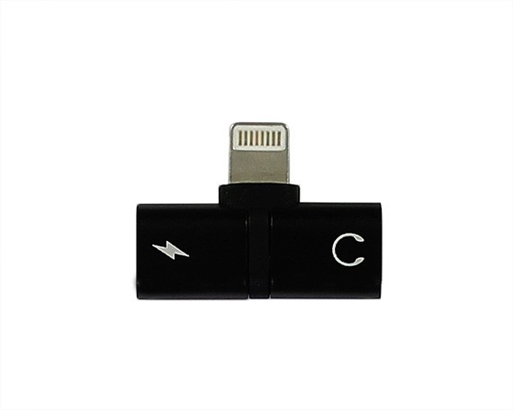 Переходник Lightning - Dual Lightning черный