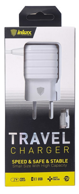 Сетевое ЗУ Inkax CD-09 + кабель MicroUSB (2.1A)