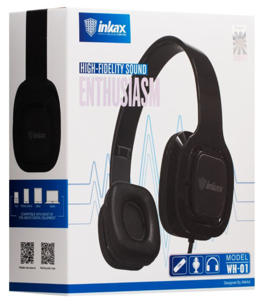 Проводные наушники Inkax WH-01