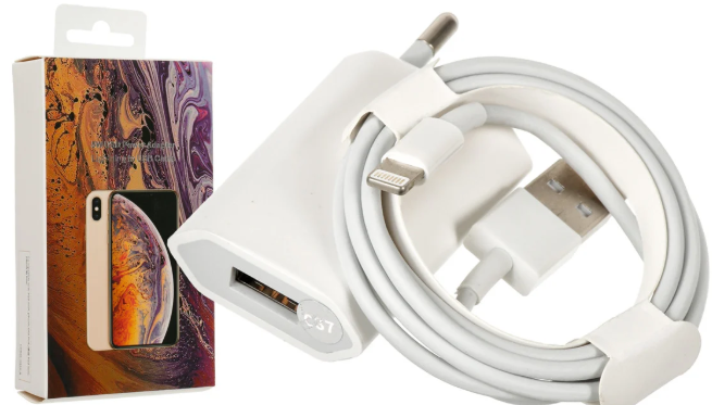 Сетевое ЗУ Power Adapter + кабель Lightning (Hi-Copy)