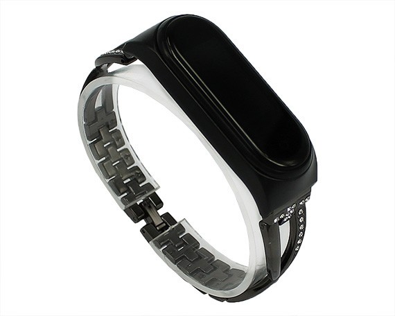 Ремешок Xiaomi Mi Band 3/4 X-lady band метал черный