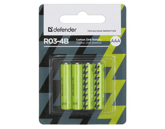 Элемент питания AAA Defender LR03 4-B (1шт)