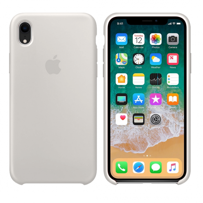 Чехол-накладка iPhone XR Silicone Case Orig Бежевый