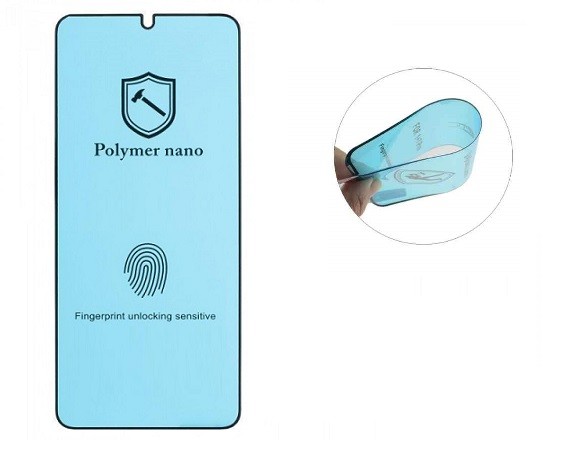 Защитное стекло Huawei P30 Pro Polymer Nano черное