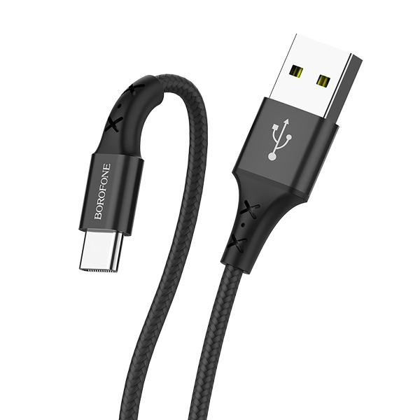 Дата-кабель Borofone Type-C X20 2A черный