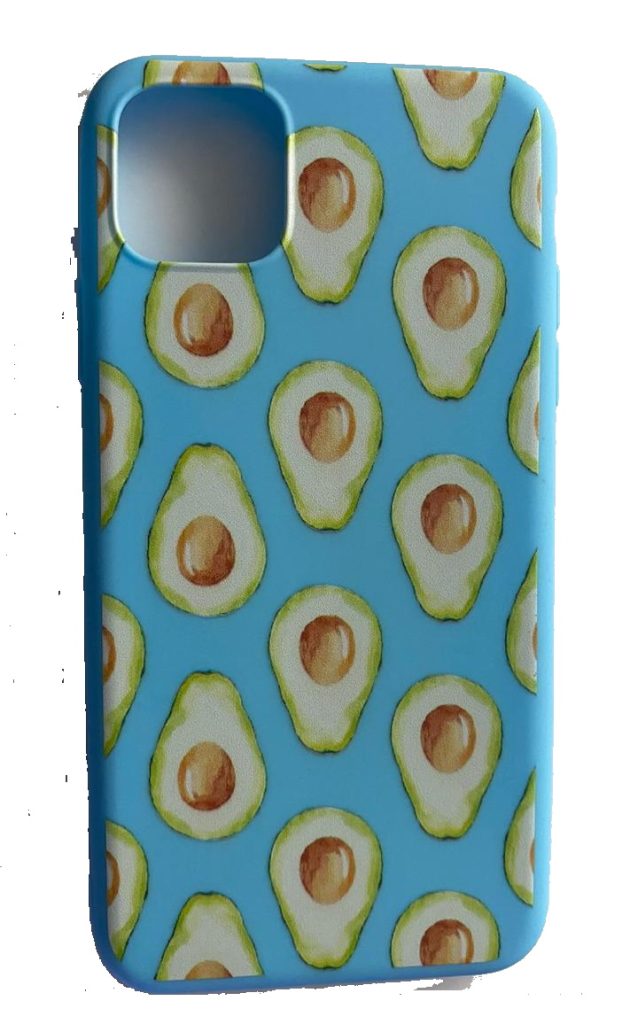 Чехол-накладка для iPhone 11 Pro Max синий авокадо