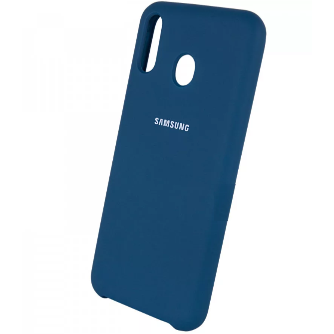 Чехол-накладка Samsung Galaxy A20/A30 Silicone Case Синий
