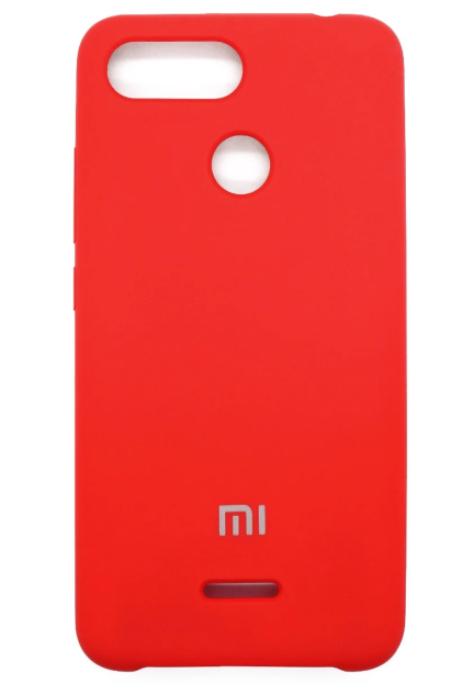 Чехол-накладка Xiaomi Redmi 6 Silicone Case Красный