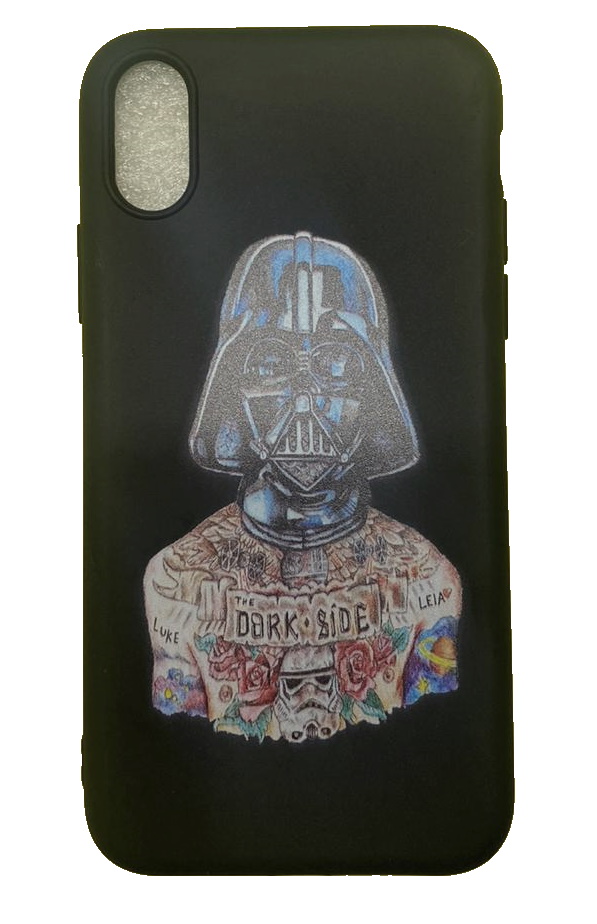 Чехол-накладка для iPhone X/XS черный Darth Vader