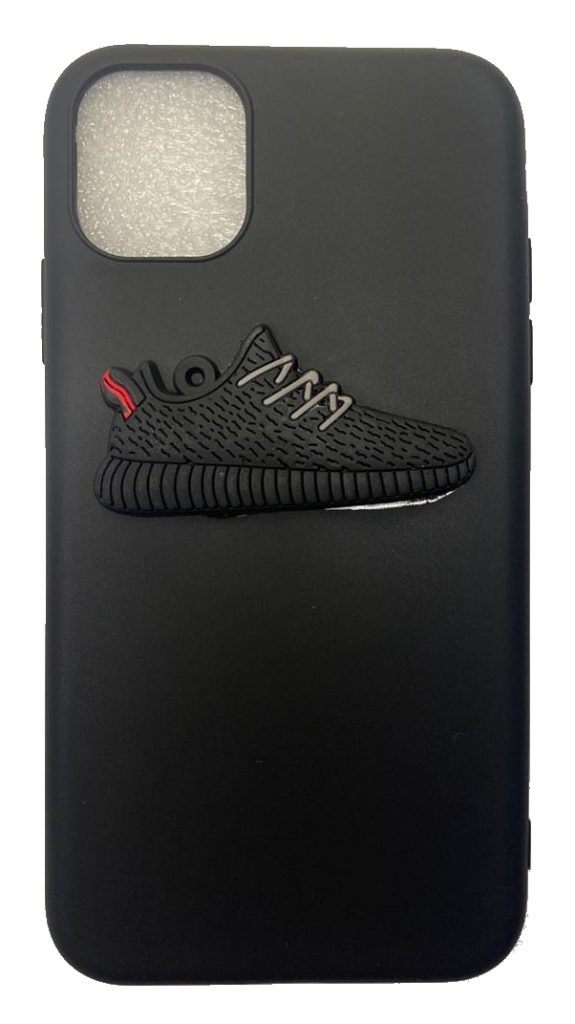 Чехол-накладка для iPhone 11 черный "Кроссовок"