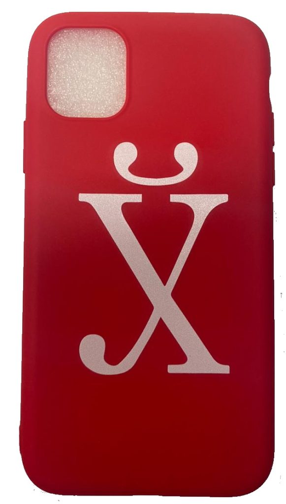 Чехол-накладка для iPhone 11 красный "Уй"
