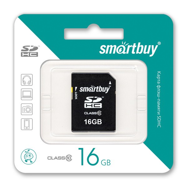 Карта памяти Smart Buy SDHC 16GB