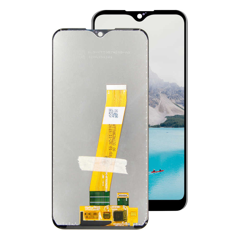 Модуль-дисплей Samsung A01 SM-A015 черный (маленький коннектор)